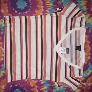 Striped XL Rue21 V neck top.